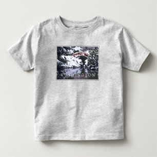 Camiseta De Bebé Puente de la Luna y estanque en invierno   Seattle