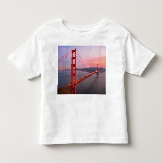 Camiseta De Bebé Puente de la puerta de oro tira almohada (Anverso)