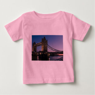 Camiseta De Bebé Puente de la Torre Londres Inglaterra Agua Noche C