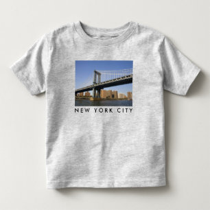 Camiseta De Bebé Puente de Manhattan el río East   Ciudad de Nueva 