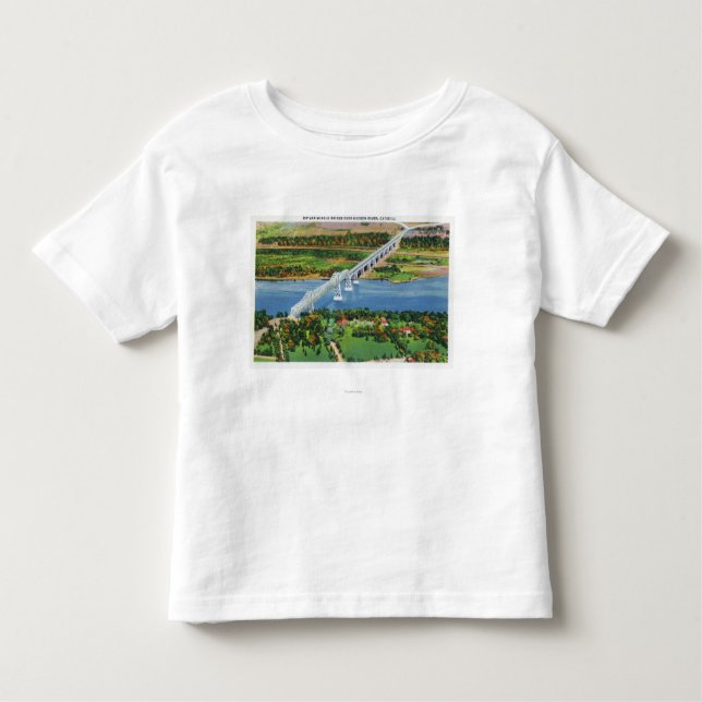 Camiseta De Bebé Puente de Rip van Winkle sobre el río Hudson (Anverso)