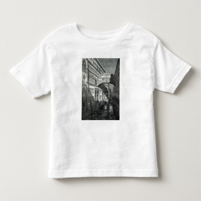 Camiseta De Bebé Puente de suspiros, Venecia (Anverso)