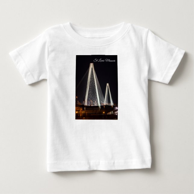 Camiseta De Bebé Puente de veteranos Stan Musial (Anverso)