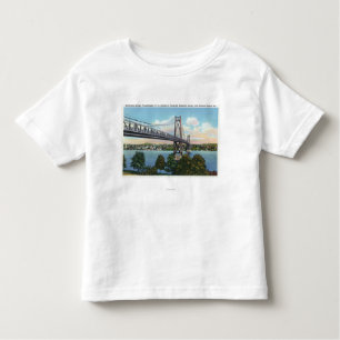 Camiseta De Bebé Puente del Mediados de-Hudson a histórico nacional