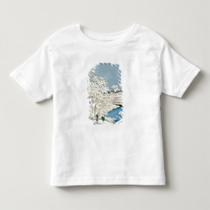 Camiseta De Bebé Puente del tambor y colina del sol poniente en
