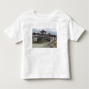 Camiseta De Bebé Puente en cantidades cerca del palacio Punakha Dzo
