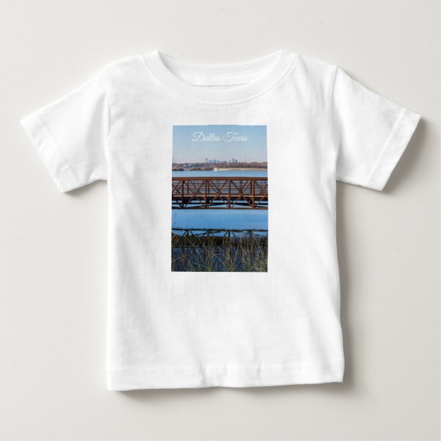 Camiseta De Bebé Puente en Rock Blanco (Anverso)