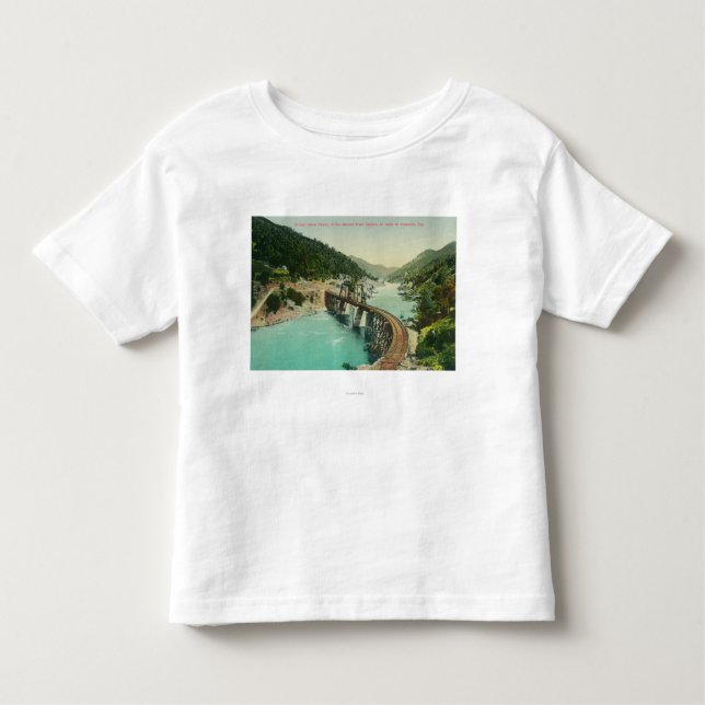 Camiseta De Bebé Puente ferroviario sobre el río de Merced (Anverso)