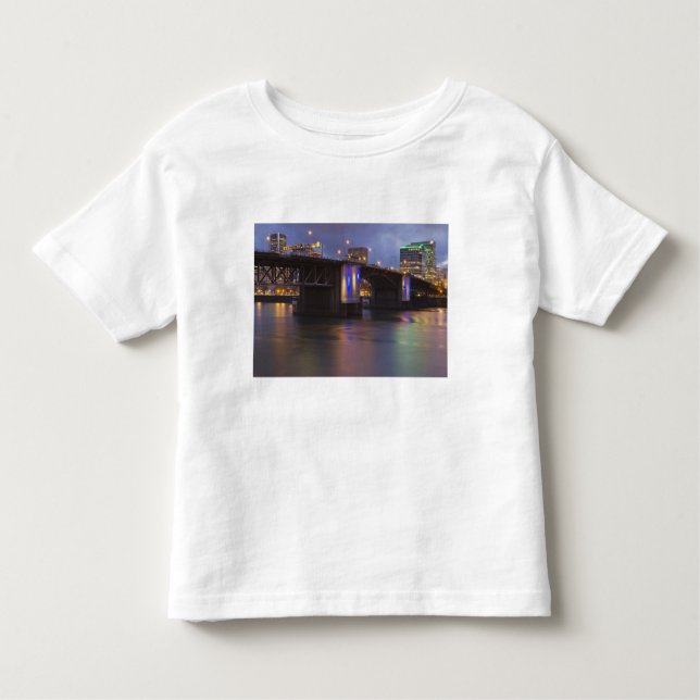 Camiseta De Bebé Puente Morrison sobre el río Willamette (Anverso)