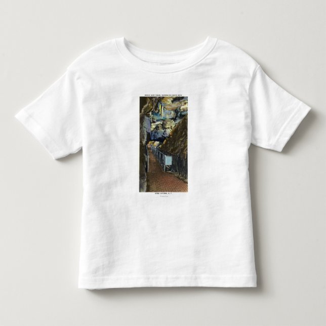 Camiseta De Bebé Puente sobre el abismo que muestra la roca (Anverso)