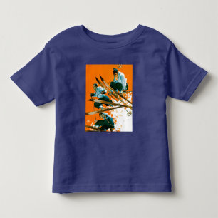 Camiseta De Bebé Puentes de esquí por la soldadura del esquí