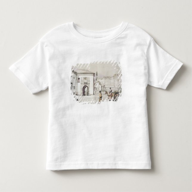 Camiseta De Bebé Puerta de la vid (Puerta del Vino), de 'bosquejos (Anverso)