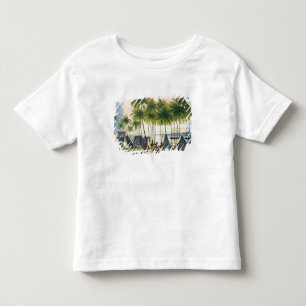Camiseta De Bebé Puerto de Hanarourou en las islas de bocadillo