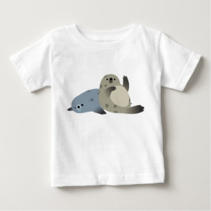 Camiseta De Bebé Puerto de Personalizado amigable lindo sella camis