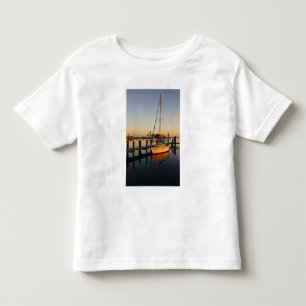 Camiseta De Bebé puerto de Rockport, Texas al atardecer