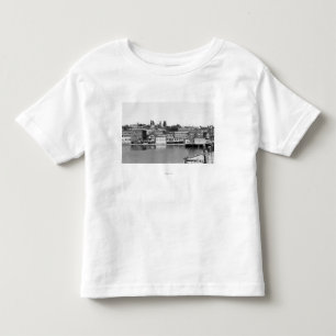 Camiseta De Bebé Puerto Townsend, opinión Photograp de la ciudad de