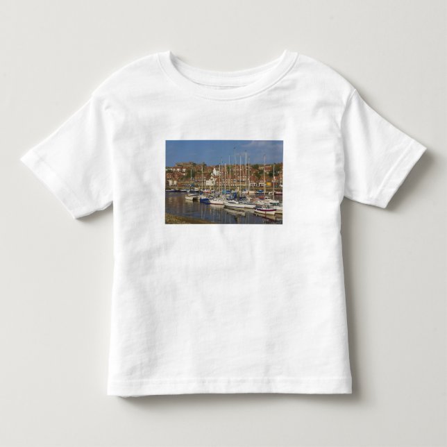 Camiseta De Bebé Puerto, Whitby, North Yorkshire, Inglaterra (Anverso)