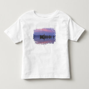 Camiseta De Bebé Puesta de sol en Mono Lake, CA.