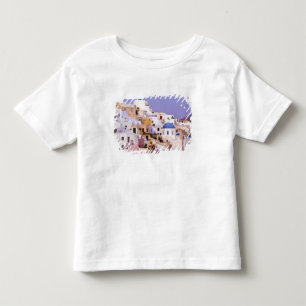 Camiseta De Bebé Puesta de sol en Oil, Santorini 2