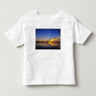 Camiseta De Bebé Puesta de sol espectacular sobre el río Little Mud