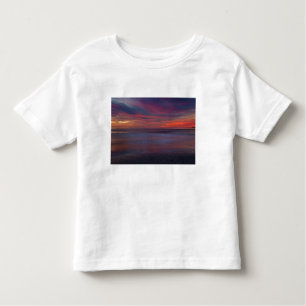 Camiseta De Bebé Puesta de sol morado en la costa