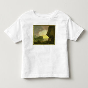 Camiseta De Bebé Puesta del sol en la costa cerca de Nápoles,