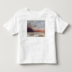 Camiseta De Bebé Puesta del sol sobre el lago Leman, 1874
