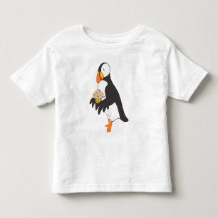 Camiseta De Bebé Puffin con un muffin