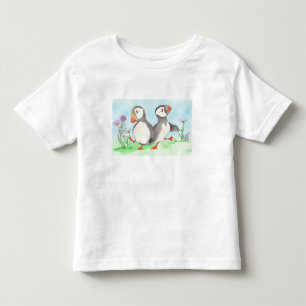 Camiseta De Bebé Puffin Polka