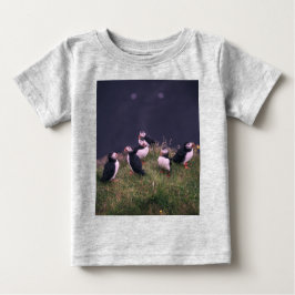 Camiseta De Bebé Puffins atlánticos