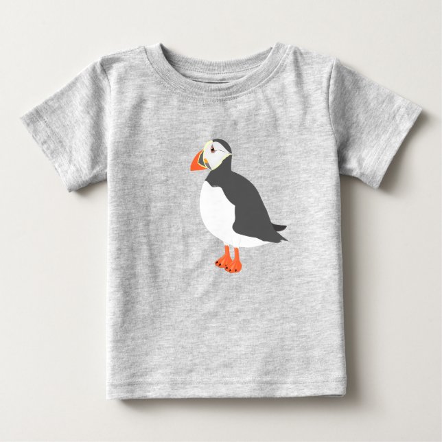 Camiseta De Bebé Puffins Baby Tshirt (Anverso)