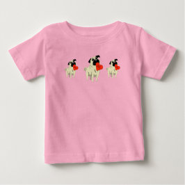 Camiseta De Bebé Pug be my Valentine