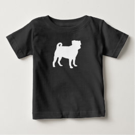 Camiseta De Bebé Pug Dog Baby Shower Gris Puppy Género Neutral