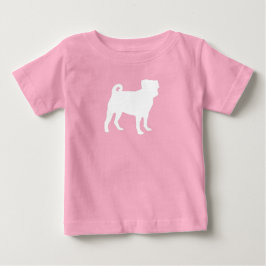 Camiseta De Bebé Pug Dog Baby Shower Pappy Chica