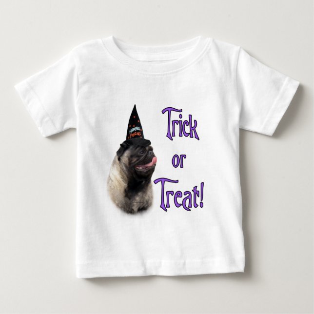 Camiseta De Bebé Pug (flauta) Trick (Anverso)