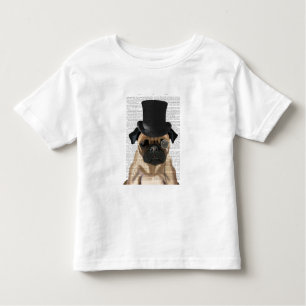 Camiseta De Bebé Pug, hebilla formal y Gorra