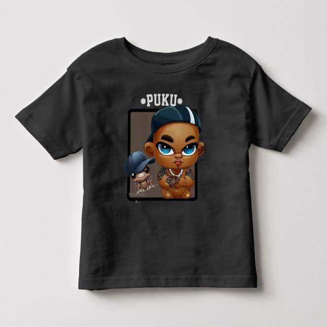 Camiseta De Bebé PUKU y MASCOTA (Anverso)