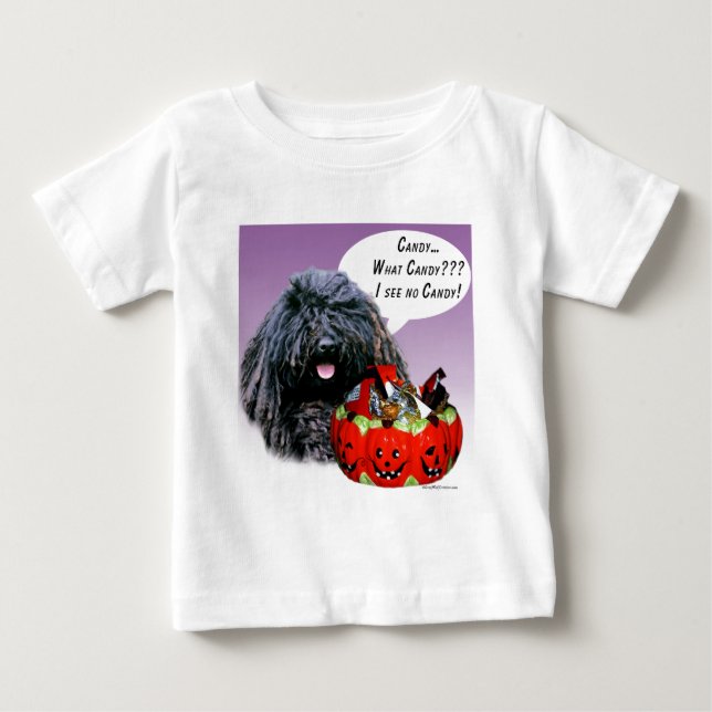 Camiseta De Bebé Puli Halloween Candy (Anverso)