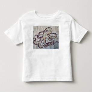 Camiseta De Bebé Pulpo Caprichoso
