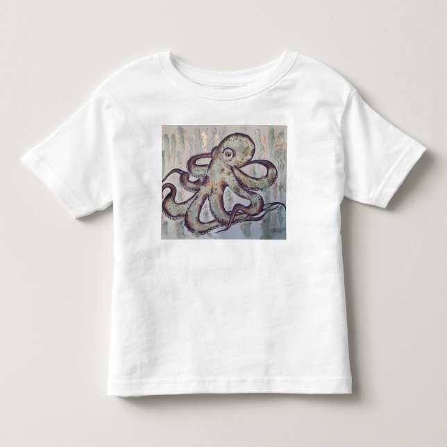 Camiseta De Bebé Pulpo Caprichoso (Anverso)