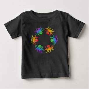 Camiseta de bebé - Pulpo gradiente (vívido)