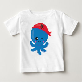 Camiseta De Bebé Pulpo pirata, pulpo puro, pequeño pulpo