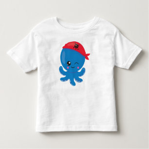 Camiseta De Bebé Pulpo pirata, pulpo puro, pequeño pulpo