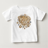 Pulpo Steampunk Retro Fantasía Mecánica