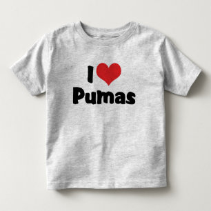 Camiseta De Bebé Pumas de Corazón Me Encantan