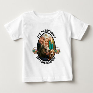 Camiseta De Bebé Pun de Pascua   Personalizado 2025 Foto de la fami