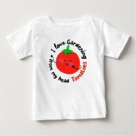 Camiseta De Bebé Pun de tomate positivo - De mis tomates de cabeza