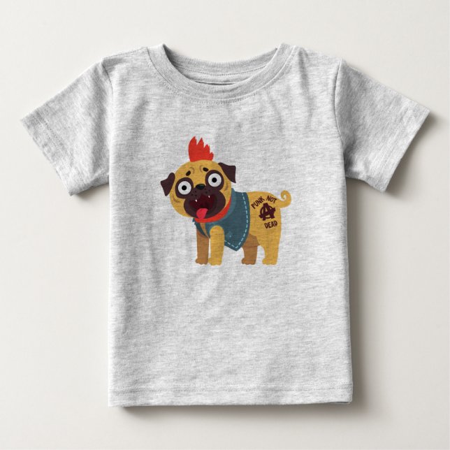Camiseta De Bebé Punk no muerto (Anverso)