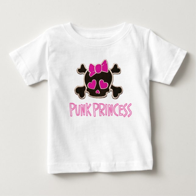 CAMISETA DE BEBÉ PUNK PRINCESS (Anverso)