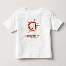 Camiseta De Bebé Puño Golpe Fuerte – Arte de Motivación de Fuerza A